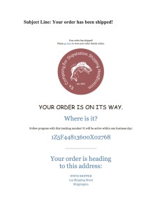 Shipping Confirm